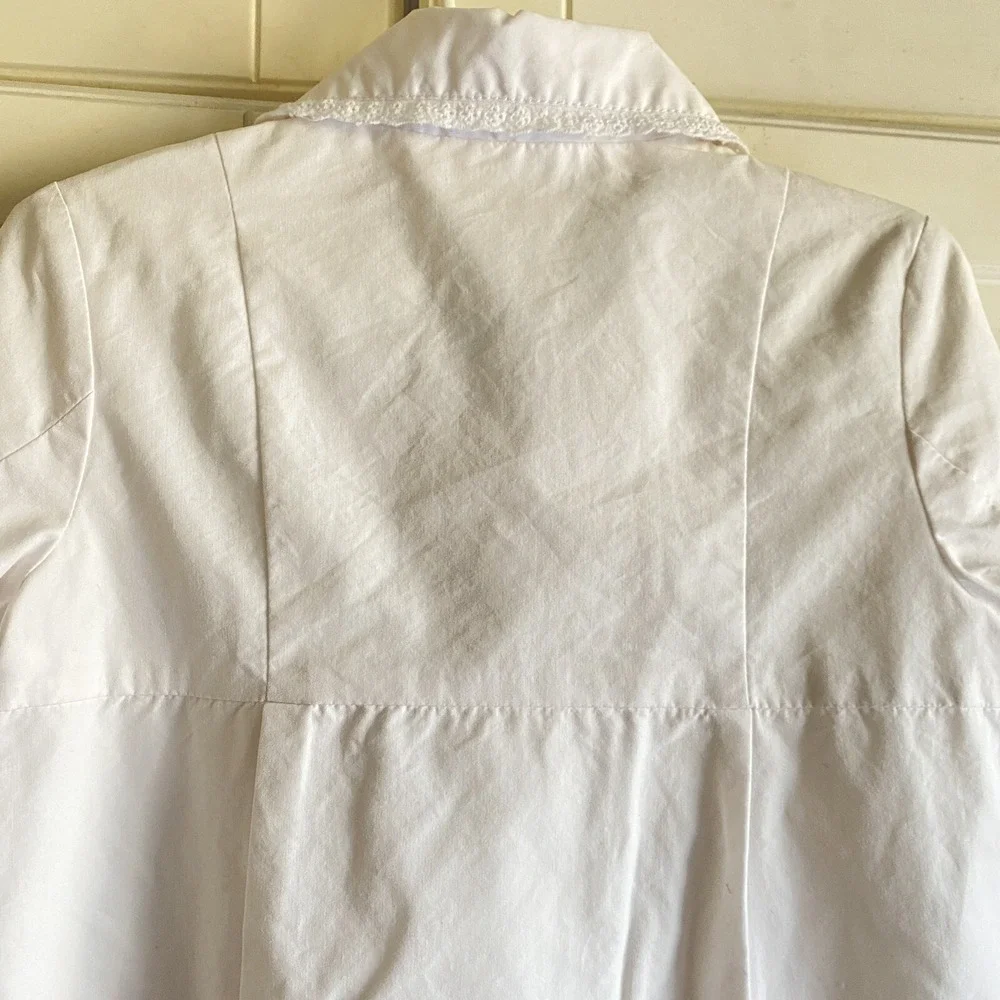 TCP The Childrens Place Dress Coat White Trench‎ Coat Girls Size 4T